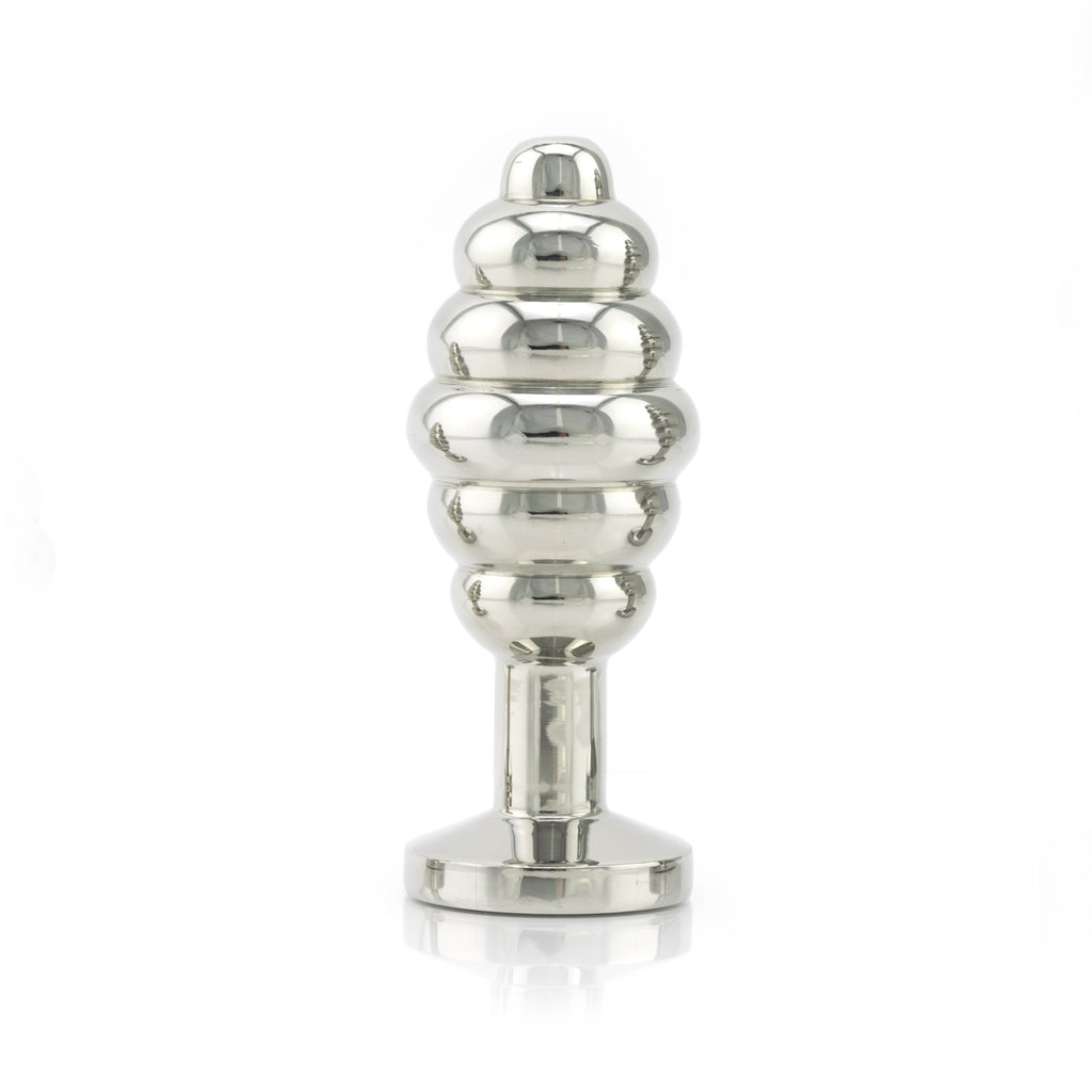 Jeweled Chrome Butt Plug and Anal Toy as Anal Massager Ribbed Anal Plug LXB Wholesale Jeweled Chrome Butt Plug and Anal Toy as Anal Massager Ribbed Anal Plug LXB Wholesale